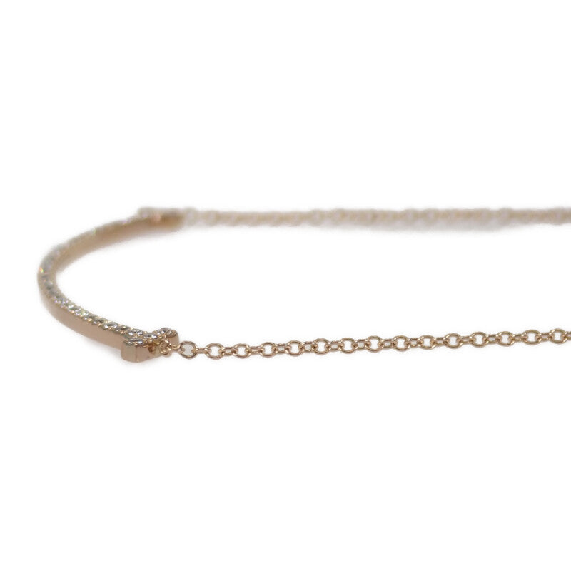 ティファニー TIFFANY&Co. スマイル ペンダント スモール 63058815 ネックレス K18ピンクゴールド ダイヤモンド レディース【中古】【Aランク】