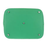 エルメス HERMES ピコタンロック GM ハンドバッグ トリヨンクレマンス バンブー グリーン シルバー金具 レディース【中古】【Aランク】