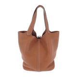 エルメス HERMES ピコタンロック MM H060991CK37 ハンドバッグ トリヨンクレマンス ゴールド シルバー金具 レディース【中古】【ABランク】