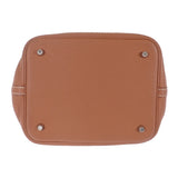 エルメス HERMES ピコタンロック MM H060991CK37 ハンドバッグ トリヨンクレマンス ゴールド シルバー金具 レディース【中古】【ABランク】