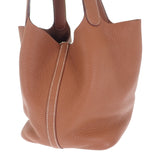 エルメス HERMES ピコタンロック MM H060991CK37 ハンドバッグ トリヨンクレマンス ゴールド シルバー金具 レディース【中古】【ABランク】