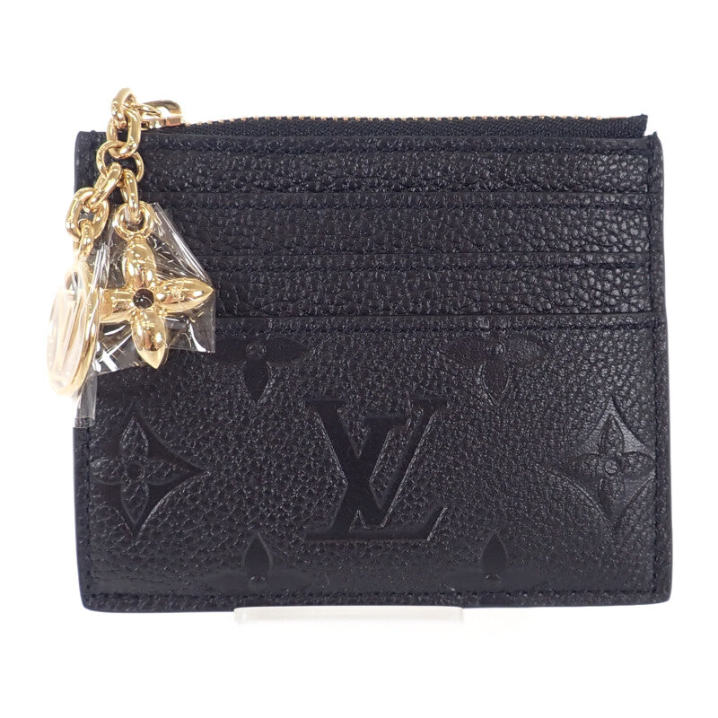路易威登 LOUIS VUITTON 卡包 Porte Cartes Flore M82639 Monogram Empreinte 黑色 男士【中古】【S級】