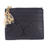 ルイヴィトン LOUIS VUITTON ポルト カルト フローラ M82639 カードケース モノグラムアンプラント ブラック メンズ【中古】【Sランク】