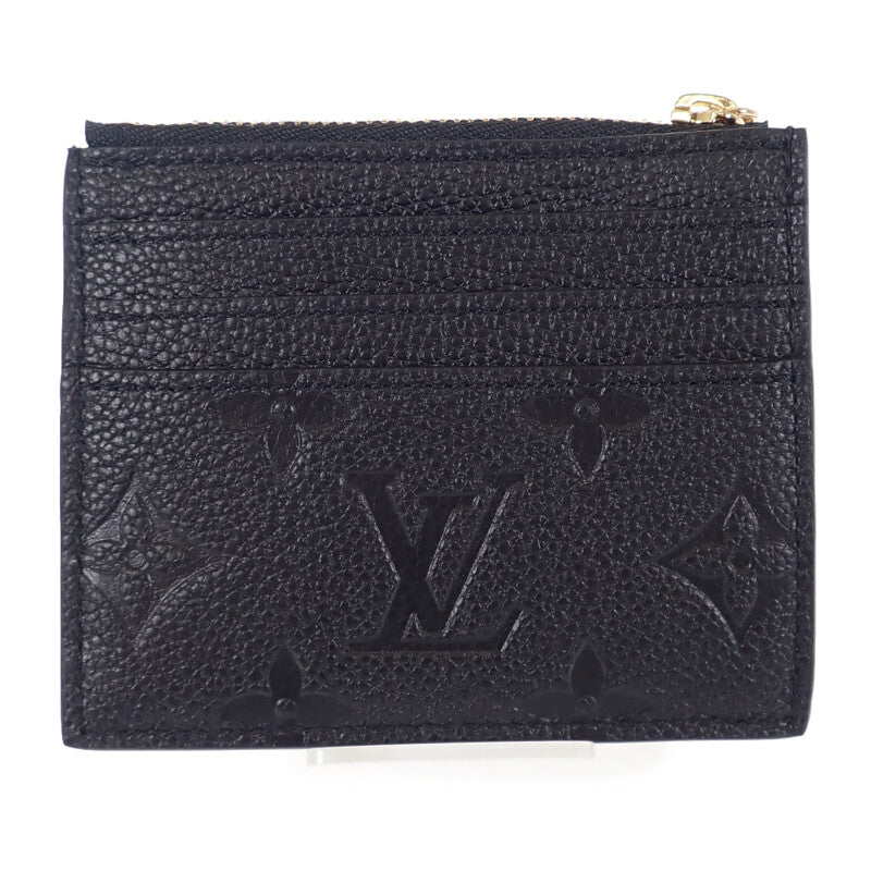 ルイヴィトン LOUIS VUITTON ポルト カルト フローラ M82639 カードケース モノグラムアンプラント ブラック レディース メンズ【中古】【Sランク】