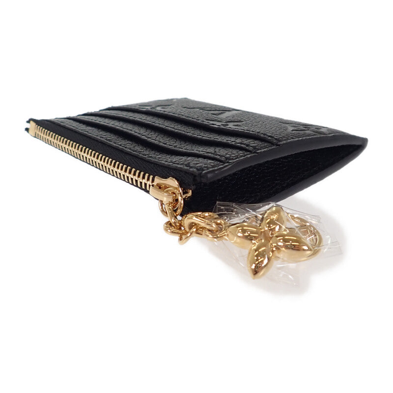ルイヴィトン LOUIS VUITTON ポルト カルト フローラ M82639 カードケース モノグラムアンプラント ブラック レディース メンズ【中古】【Sランク】