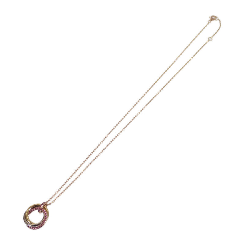 カルティエ CARTIER トリニティ B3046000 ネックレス K18ピンクゴールド ピンクサファイヤ ゴールド レディース【中古】【Aランク】