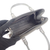 プラダ PRADA ガレリア スモールバッグ 1BA296_NZV_F0480 2WAYバッグ ショルダーバッグ サフィアーノ グレー レディース【中古】【Aランク】