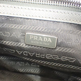 プラダ PRADA ガレリア スモールバッグ 1BA296_NZV_F0480 2WAYバッグ ショルダーバッグ サフィアーノ グレー レディース【中古】【Aランク】