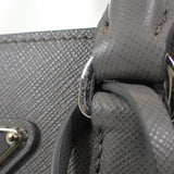 プラダ PRADA ガレリア スモールバッグ 1BA296_NZV_F0480 2WAYバッグ ショルダーバッグ サフィアーノ グレー レディース【中古】【Aランク】