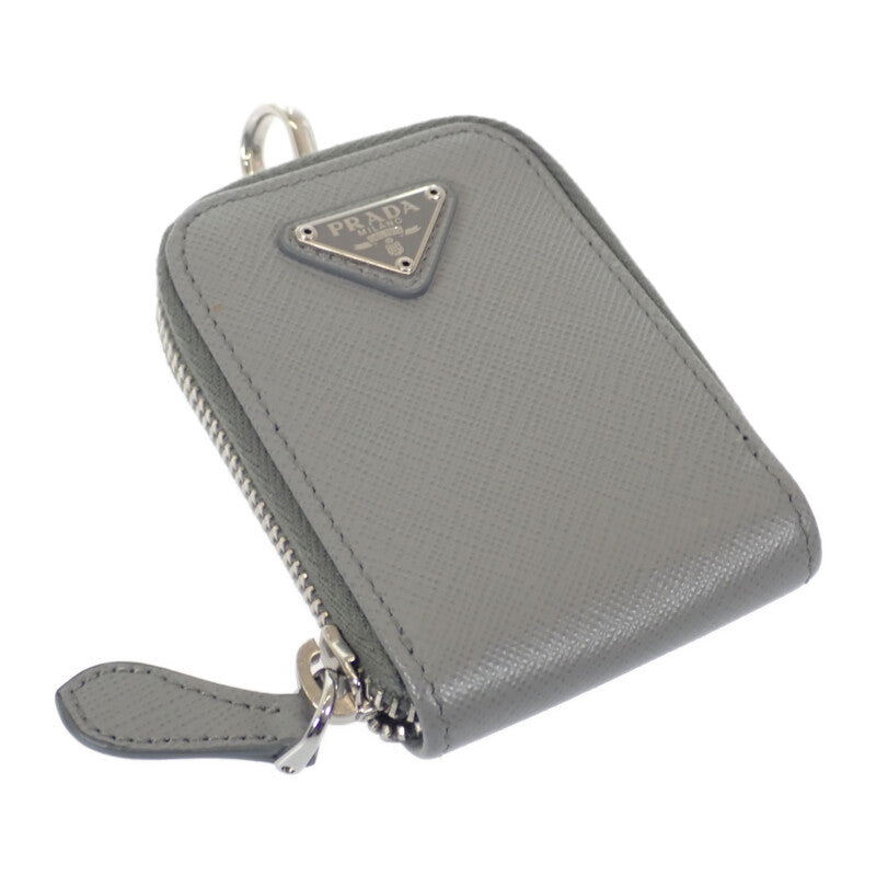 プラダ PRADA ガレリア スモールバッグ 1BA296_NZV_F0480 2WAYバッグ ショルダーバッグ サフィアーノ グレー レディース【中古】【Aランク】