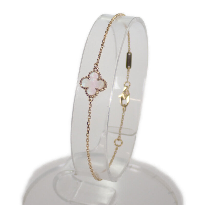 ヴァンクリーフ&アーペル Van Cleef & Arpels スウィートアルハンブラ VCARF68800 ブレスレット K18イエローゴールド マザーオブパール レディース【中古】【Aランク】
