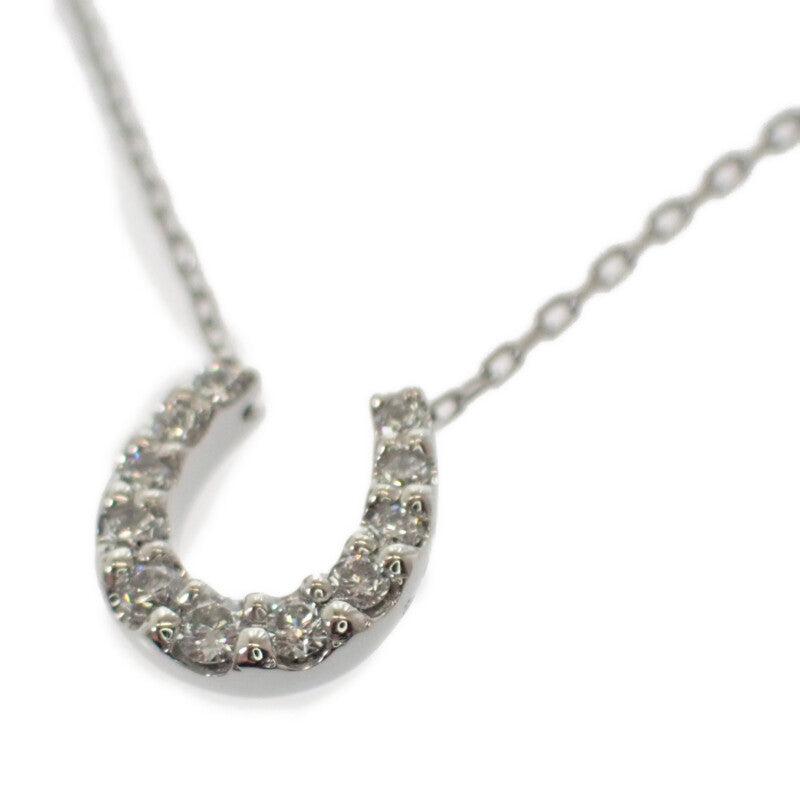 ポンテヴェキオ Ponte Vecchio ホースシュー GL1526N001WDM9H ネックレス Pt850プラチナ Pt999 ダイヤモンド レディース【中古】【Aランク】