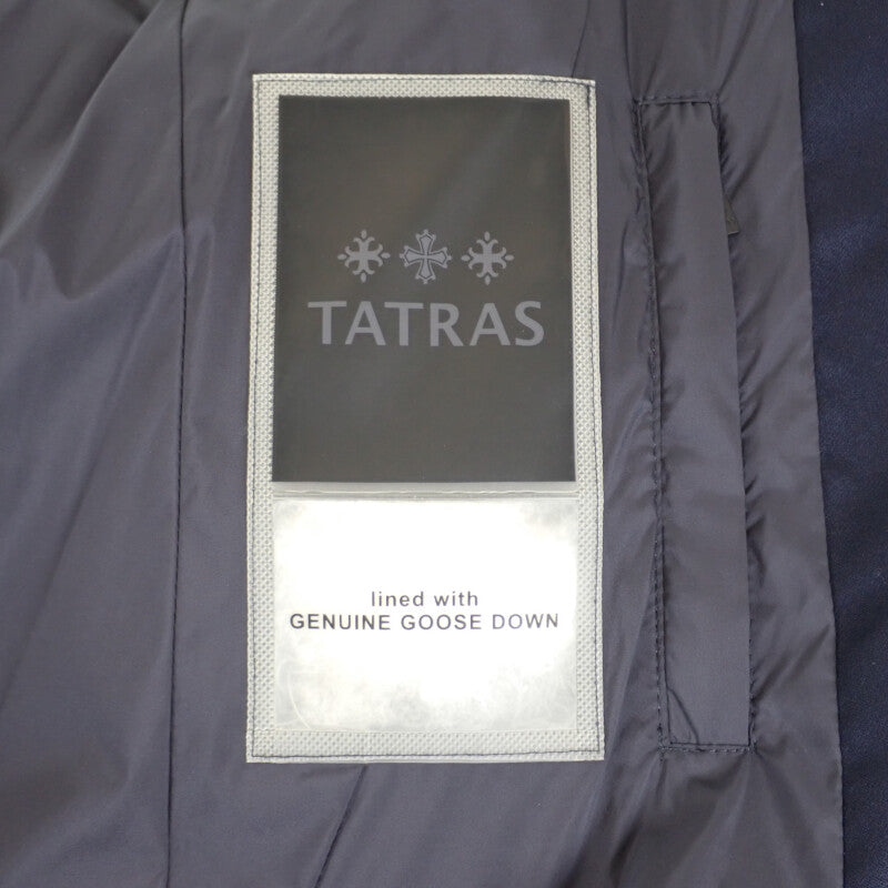 TATRAS CERAMICA 羽絨大衣 LTA9IS4604 羽絨外套 羊毛 尼龍 海軍藍 4 女款【中古】【A級品】