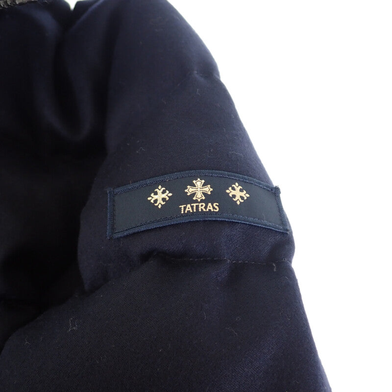 TATRAS CERAMICA 羽絨大衣 LTA9IS4604 羽絨外套 羊毛 尼龍 海軍藍 4 女款【中古】【A級品】