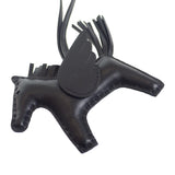 エルメス HERMES ロデオペガサス PM W刻印 バッグチャーム アニョーミロ ブラック ソーブラック レディース メンズ【中古】【SAランク】