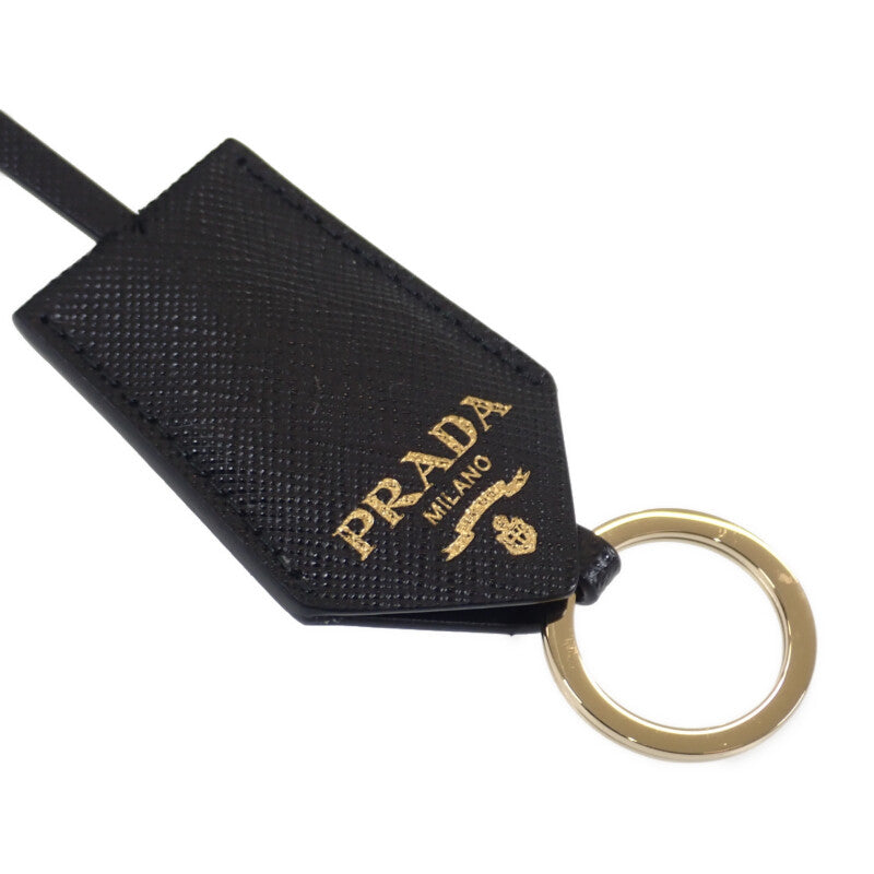 PRADA 普拉達 Symbol 刺繡迷你包 1BA3552FKLF0Y30 兩用包 肩背包 聚酯纖維 Saffiano 黑色 米色 女款【中古】【A級品】