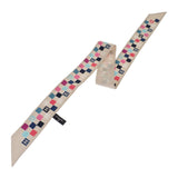 シャネル CHANEL ヘアバンド スカーフ シルク ベージュ マルチカラー レディース【中古】【Aランク】