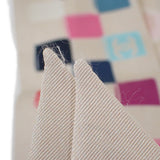 シャネル CHANEL ヘアバンド スカーフ シルク ベージュ マルチカラー レディース【中古】【Aランク】