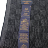 ルイヴィトン LOUIS VUITTON マフラー・ネオ プティ ダミエ M77988 マフラー ウール ブラック メンズ【中古】【Aランク】