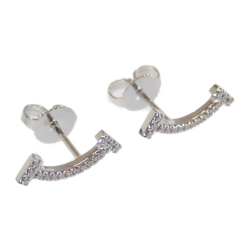 ティファニー TIFFANY&Co. Tスマイル 60150739 ピアス K18ホワイトゴールド ダイヤモンド レディース【中古】【Aランク】