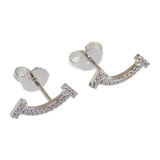 ティファニー TIFFANY&Co. Tスマイル 60150739 ピアス K18ホワイトゴールド ダイヤモンド レディース【中古】【Aランク】