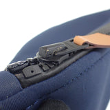 【中古】エルメス HERMES トゥルースフラット MM ネオバン ポーチ ナイロン ポリウレタン ネイビー レディース【ABランク】