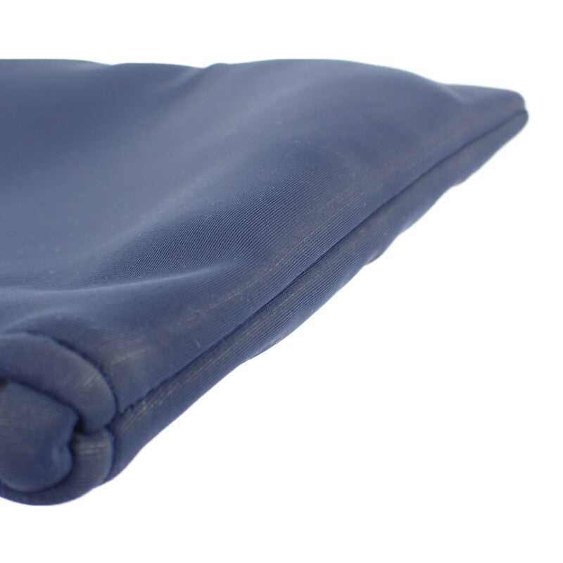 【中古】エルメス HERMES トゥルースフラット MM ネオバン ポーチ ナイロン ポリウレタン ネイビー レディース【ABランク】