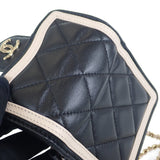 シャネル CHANEL ミニ マトラッセチェーン クラッチ AP3560 ショルダーバッグ ラムスキン ブラック ベージュ ゴールド金具 レディース【中古】【Aランク】