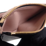 ティファニー TIFFANY&Co. Tウォレット 71935299 三つ折り財布 レザー ブラック ピンク ゴールド金具 レディース【中古】【Aランク】