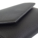 ティファニー TIFFANY&Co. Tウォレット 71935299 三つ折り財布 レザー ブラック ピンク ゴールド金具 レディース【中古】【Aランク】