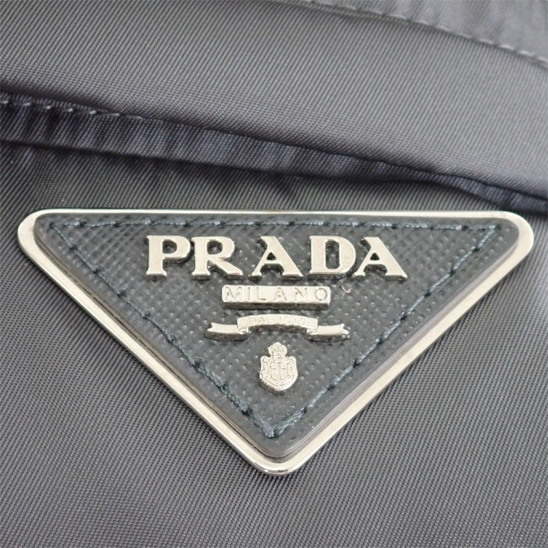 プラダ PRADA トライアングルロゴ 54 SGB716 ダウンジャケット ナイロン グレー メンズ【中古】【Aランク】