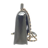 シャネル CHANEL スモール トップハンドル フラップ AS3652 2WAYバッグ ショルダーバッグ キャビアスキン カーキ ゴールド金具 レディース【中古】【Aランク】