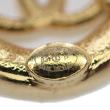 【中古】シャネル CHANEL サークル ココマーク ABC998 ピアス GP ホワイト ブラック B24P刻印 レディース【Aランク】