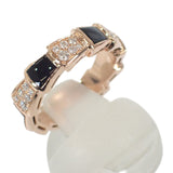 ブルガリ BVLGARI セルペンティ ヴァイパー 11号 52 356630 リング K18ピンクゴールド ダイヤモンド オニキス レディース【中古】【Aランク】