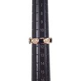 ブルガリ BVLGARI セルペンティ ヴァイパー 11号 52 356630 リング K18ピンクゴールド ダイヤモンド オニキス レディース【中古】【Aランク】