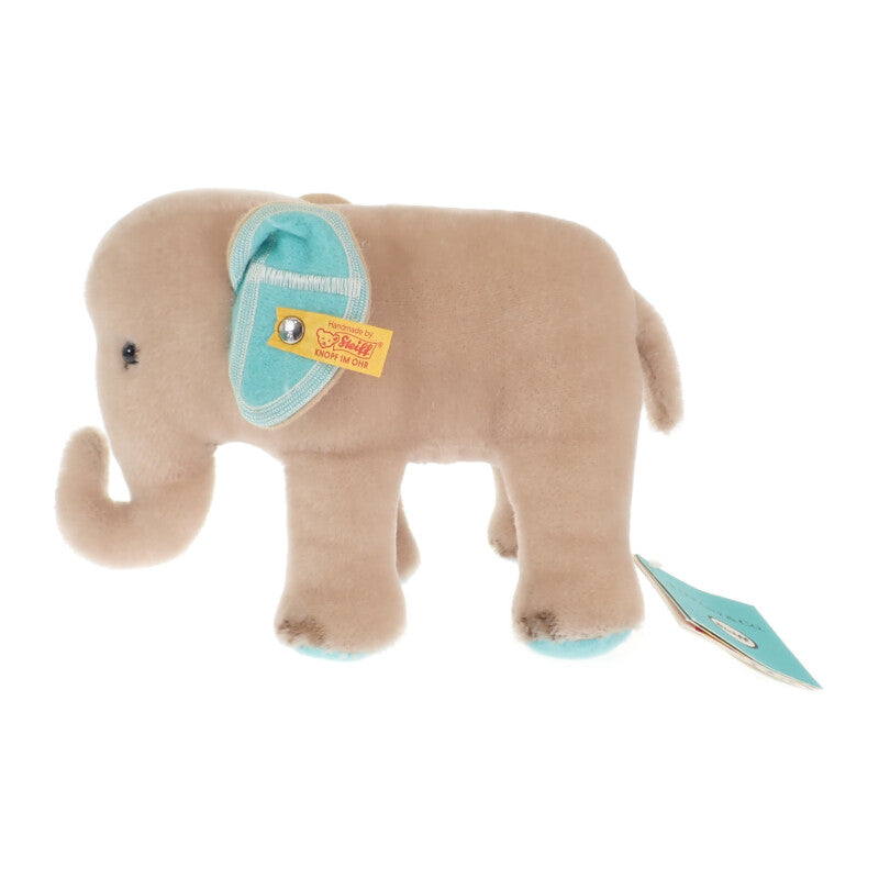ティファニー TIFFANY&Co. シュタイフ Steiff ゾウ ぬいぐるみ 683800 その他雑貨 コットン モヘア ベージュ ブルー キッズ【中古】【SAランク】