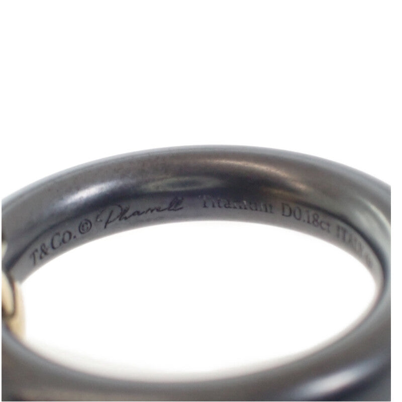 ティファニー TIFFANY&Co. タイタン ファレル ウィリアムス 7号 73469457 リング K18イエローゴールド チタン ダイヤモンド #8 レディース【中古】【Aランク】