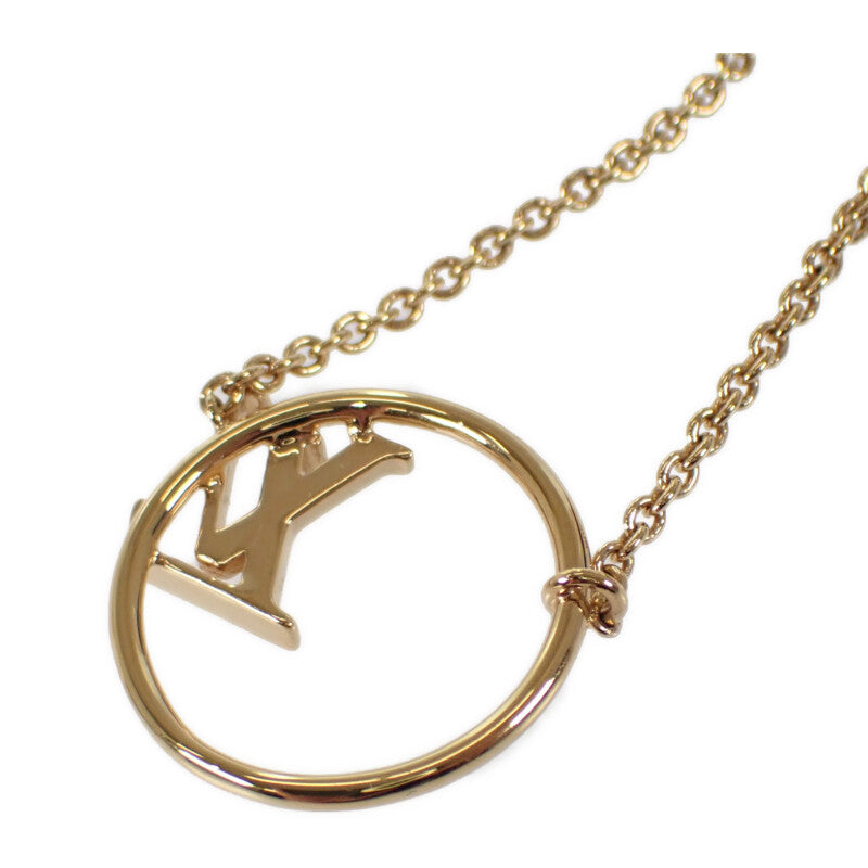 ルイヴィトン LOUIS VUITTON LVエクリプス M00762 ネックレス メタル ゴールド レディース【中古】【Aランク】