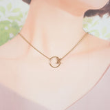 ルイヴィトン LOUIS VUITTON LVエクリプス M00762 ネックレス メタル ゴールド レディース【中古】【Aランク】