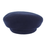 エルメス HERMES シェーヌダンクル 帽子 58 キャスケット カシミヤ ネイビー シルバー金具 レディース【中古】【Aランク】