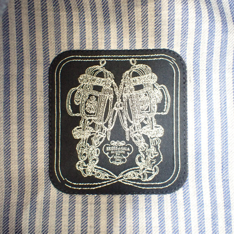 愛馬仕 HERMES Chaine d'Ancre 鴨舌帽 58 喀什米爾 海軍藍 銀色金屬件 女士【中古品】【A級】