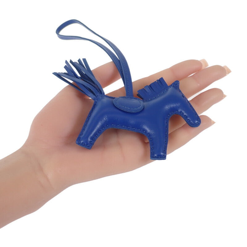 エルメス HERMES ロデオチャームPM バッグチャーム アニョーミロ ブルーフランス ソーブルー レディース メンズ【中古】【Aランク】