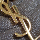 サンローラン SAINT LAURENT ルー ミニバッグ 612579 ショルダーバッグ カーフ グレー ゴールド金具 レディース【中古】【Aランク】