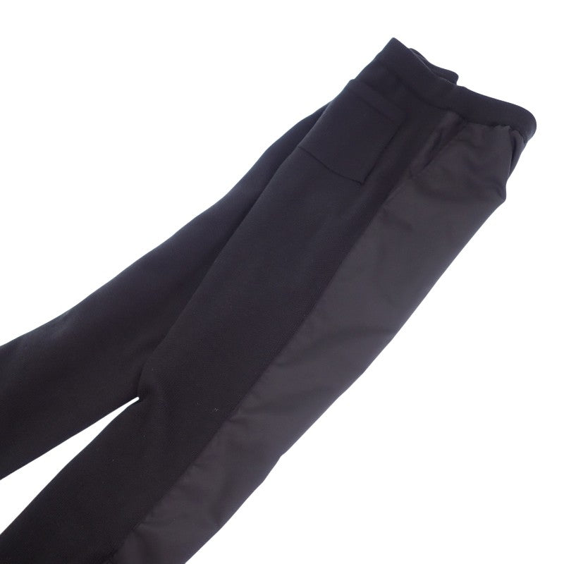 プラダ PRADA ニット切替 ナイロン 48 UMP67 パンツ ウール ナイロン ポリエステル ブラック ブラック金具 メンズ【中古】【ABランク】