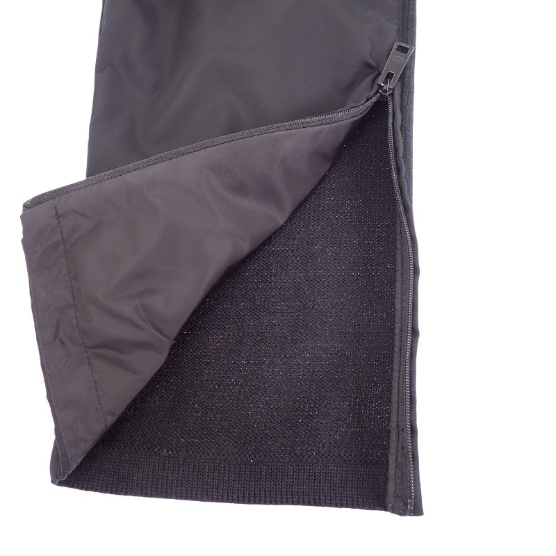 プラダ PRADA ニット切替 ナイロン 48 UMP67 パンツ ウール ナイロン ポリエステル ブラック ブラック金具 メンズ【中古】【ABランク】
