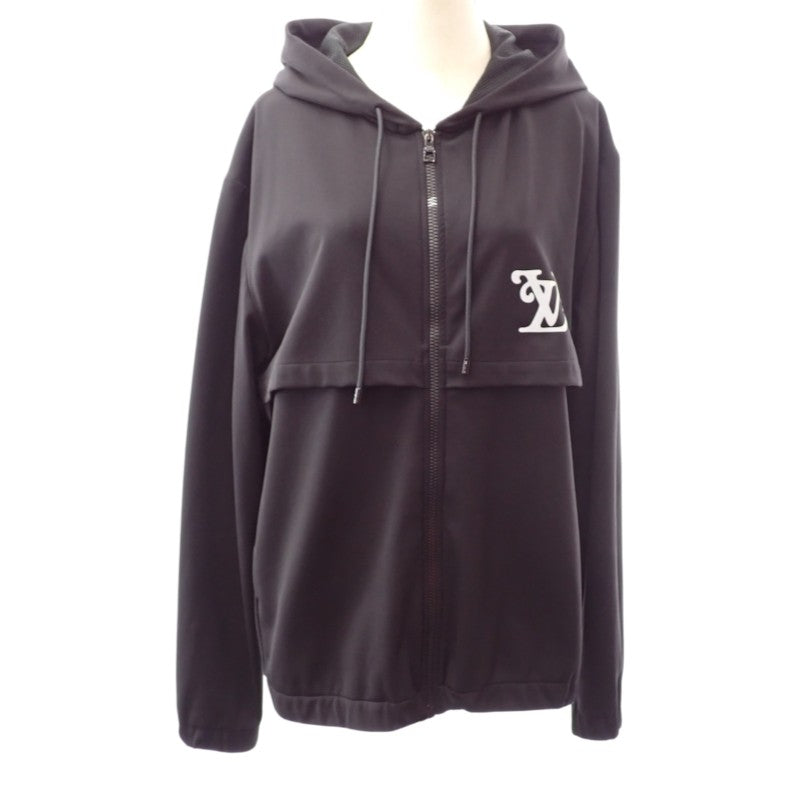 ルイヴィトン LOUIS VUITTON Louis Vuitton × NIGO リフレクティブ LVロゴ ジップアップパーカー L パーカー ポリエステル ナイロン ブラック メンズ【中古】【ABランク】