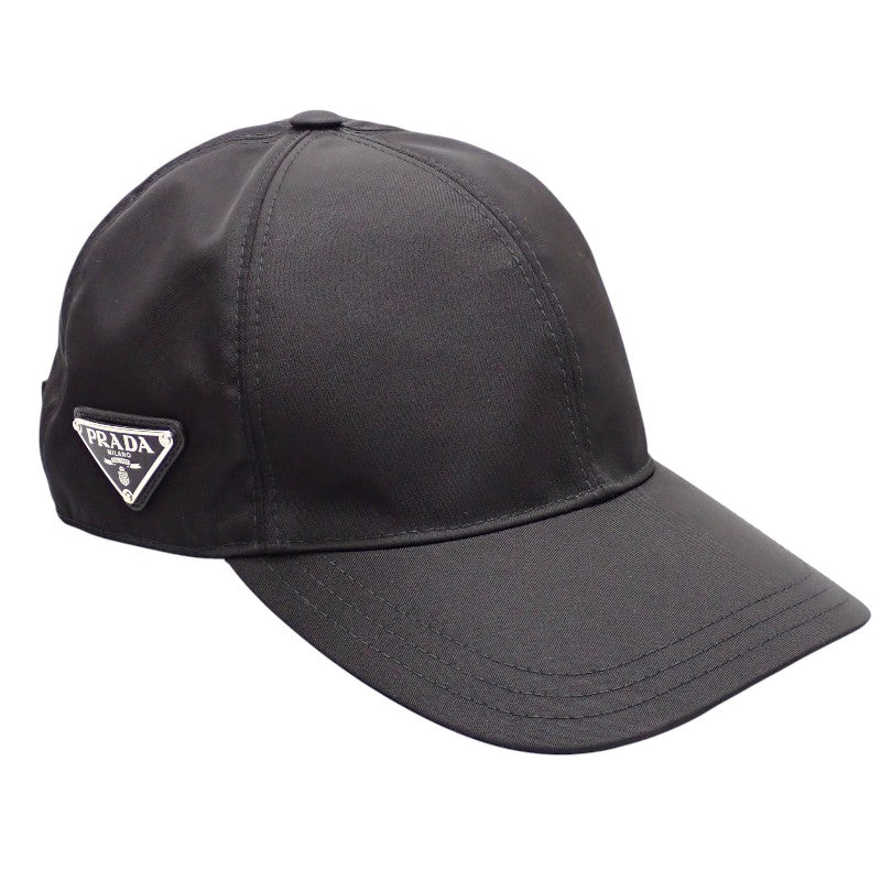 プラダ PRADA ベースボール 2HC274_2DMI_F0002 キャップ ナイロン ブラック メンズ レディース【中古】【Aランク】