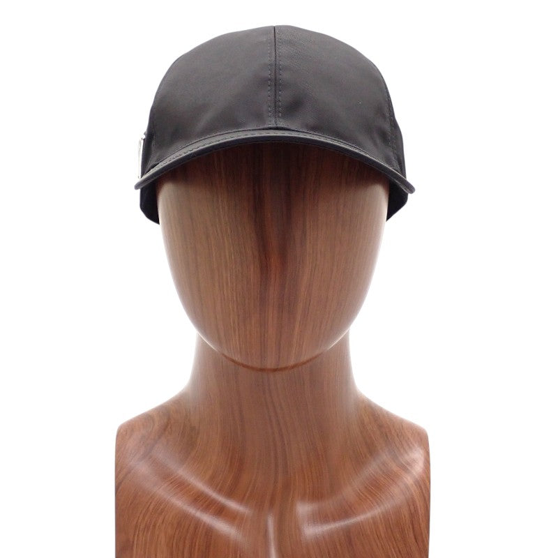 プラダ PRADA ベースボール 2HC274_2DMI_F0002 キャップ ナイロン ブラック メンズ レディース【中古】【Aランク】