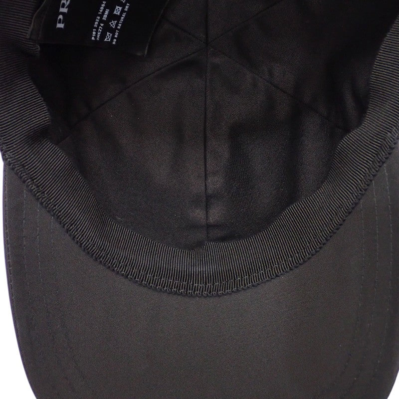 プラダ PRADA ベースボール 2HC274_2DMI_F0002 キャップ ナイロン ブラック メンズ レディース【中古】【Aランク】