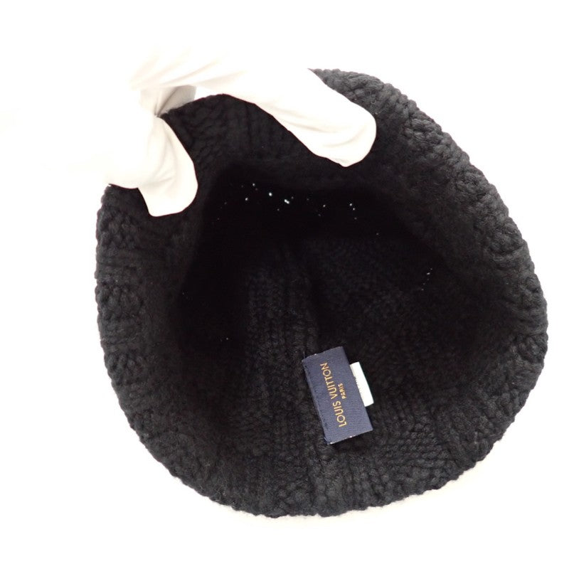 ルイヴィトン LOUIS VUITTON ボネ・ヘルシン ビーニー M74405 ニットキャップ カシミヤ ブラック メンズ【中古】【ABランク】